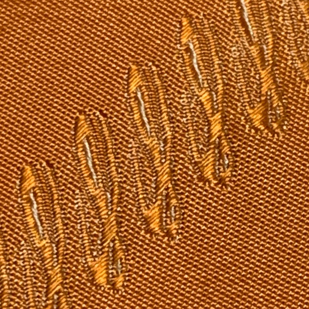 Vintage 90’s Loewe Iridescent Silk Tie In Orange Sherbert - Picture 6 of 10